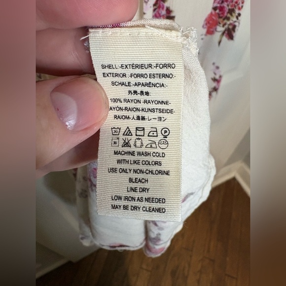 Free People Tree Swing Sleeveless Tunic Dress | Pink & Purple Floral | Women’s S - Picture 12 of 12